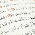 Pages verses from the holy book of islam religion quran, kuran and chapters