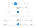 Pagination bar vector page navigation web buttons