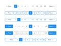 Pagination bar vector page navigation web buttons