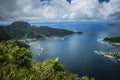 Pago Pago Hill View over the Island Royalty Free Stock Photo