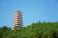 Pagoda and blue sky