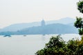 Pagoda and boat Royalty Free Stock Photo