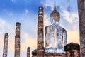 Pagoda Buddha statue at Sukhothai historical park