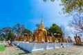 pagoda and Buddha statues in Wat Prathat Doi Wao