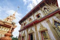 Pagoda in Chaitharam Wat Chalong Temple, Phuket, Thailand