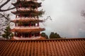 The pagoda of Chin Swee Caves Temple in Genting Highlands, Pahang, Malaysia Royalty Free Stock Photo