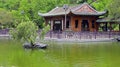 Pagoda in chinese zen garden Royalty Free Stock Photo