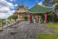 Pagoda and dragon sculpture of the Taoist Temple in Cebu, Philip