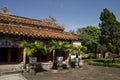 Pagoda inside the citadel of Imperial Forbidden City. Hue Royalty Free Stock Photo