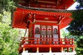 Golden Gate Park, San Francisco, Details of Treasure Tower Pagoda in Japanese Tea Garden, California, USA Royalty Free Stock Photo