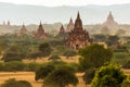 Pagoda landscape in Bagan Royalty Free Stock Photo