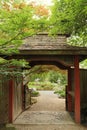 A pagoda leading to a Japanes Garden at the Rotary Botanic Gardens in Janesville, Wisconsin