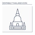 Pagoda line icon