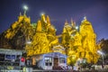 Pagoda of Loikaw at night Royalty Free Stock Photo