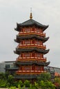 The pagoda is in the middle of Chinatown PIK Pantjoran, Pantai Indah Kapuk