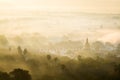 Pagoda on mist