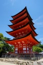 Pagoda in Miyajima, Japan Royalty Free Stock Photo