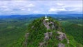 Pagoda on the mountain Wat Pharputtabaht-Tamo , Doitoa district, Chiang Mai,Thailand