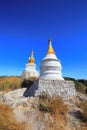 Pagoda in Myanmar where people are Buddhists