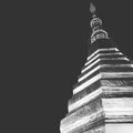 The pagoda in at new year night Royalty Free Stock Photo