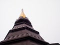 Pagoda noppha methanidon-noppha phon phum siri stupa in an Int Royalty Free Stock Photo