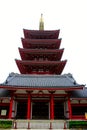 Pagoda outside Sensou-ji Temple in Asakusa, Tokyo