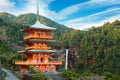 Pagoda of Seiganto-ji Temple at Nachi Katsuura Royalty Free Stock Photo