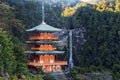 Pagoda of Seiganto-ji Temple at Nachi Katsuura Royalty Free Stock Photo