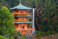 Pagoda of Seiganto-ji Temple at Nachi Katsuura Royalty Free Stock Photo