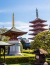 The pagoda at Senso-Ji temple in Tokyo, Japan Royalty Free Stock Photo