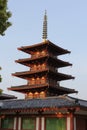 Pagoda of Shitennoji temple in Osaka, Japan