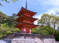 Pagoda Shrine on the hill of Kiyomizu-dera Temple.