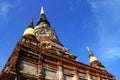 Pagoda statue at Wat Yai Chaimongkol, Thailand Royalty Free Stock Photo