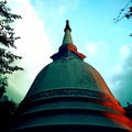 Pagoda Sthupa awesome evening beauty with colorful clouds