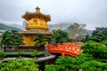 Pagoda style Chinese architecture Perfection in Nan Lian Garden, Royalty Free Stock Photo