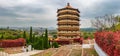 Pagoda at Suzhou cemetery panorama, China