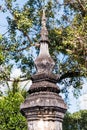 Pagoda in the temple Wat Sensoukaram in Louangphabang, Laos.