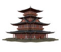 Pagoda Tower Isolated Royalty Free Stock Photo