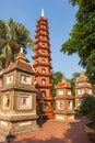 Vietnam. Pagoda of Tran Quoc temple in Hanoi Royalty Free Stock Photo