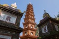 Pagoda of Tran Quoc temple in Hanoi, Vietnam Royalty Free Stock Photo