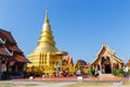 Pagoda in Wat Phra That Hariphunchai at Lamphun north of Thailand