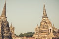 Pagoda at wat phra sri sanphet temple, Ayutthaya, Thailand Royalty Free Stock Photo