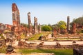 Pagoda at wat phra sri sanphet temple, Ayutthaya, Thailand Royalty Free Stock Photo