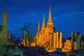 Pagoda at Wat Phra Sri Sanphet Temple is world heritage