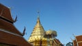 Golden pagoda of northern of Thailand 01 Royalty Free Stock Photo