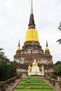 Pagoda at Wat Yai Chaimongkol, Ayutthaya, Thailand