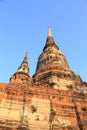 Pagoda at Wat Yai Chaimongkol, Thailand Royalty Free Stock Photo