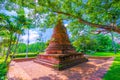 Pagoda in wat Yaichaimongkol temple,Ayutthaya province,Thailand Royalty Free Stock Photo