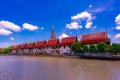 Pagoda in wat yaichaimongkol temple Ayutthaya,Thailand Royalty Free Stock Photo