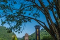 Pagoda at Wulingyuan entrance to the Zhangjiajie national park